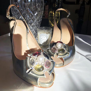 Elegant Guiseppe Zanotti Heels 8 1/2/8.5 Silver